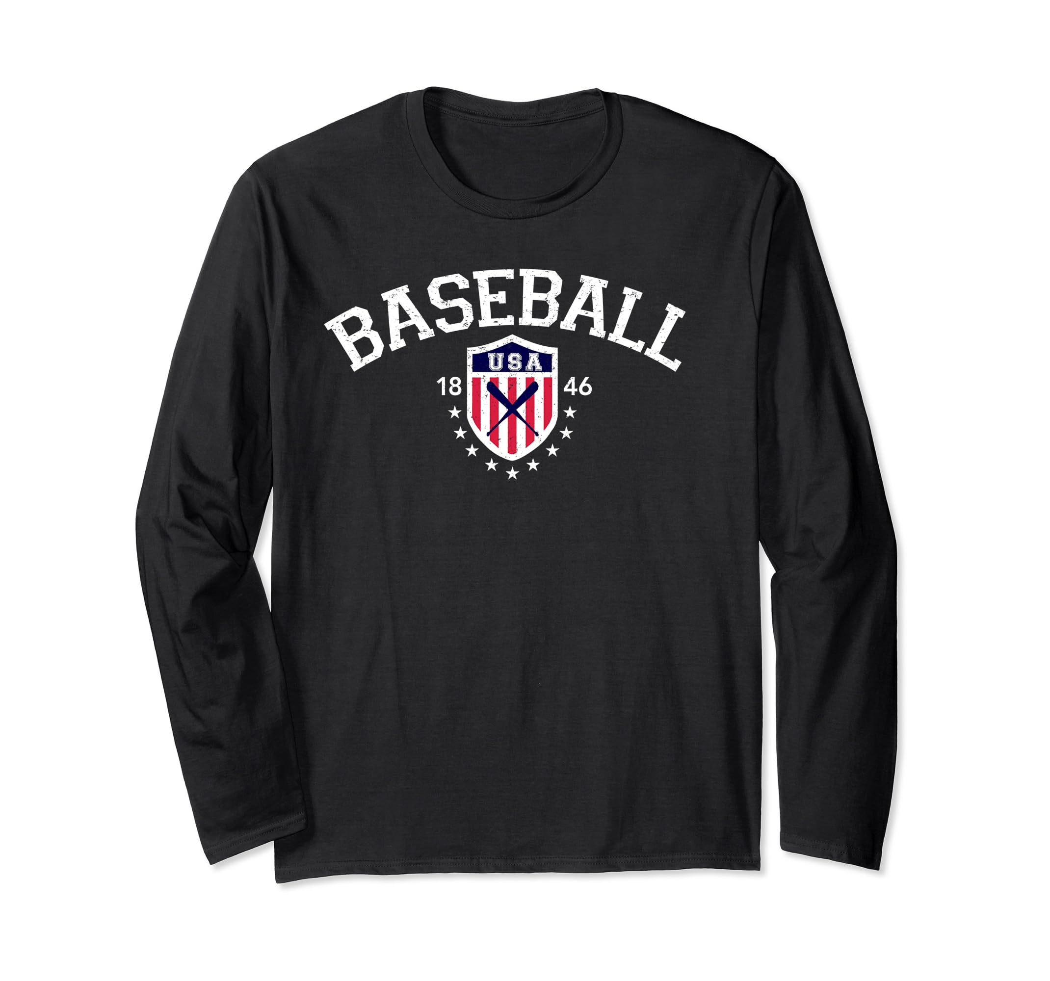 Vintage USA National Baseball Long Sleeve T shirtln Lntee